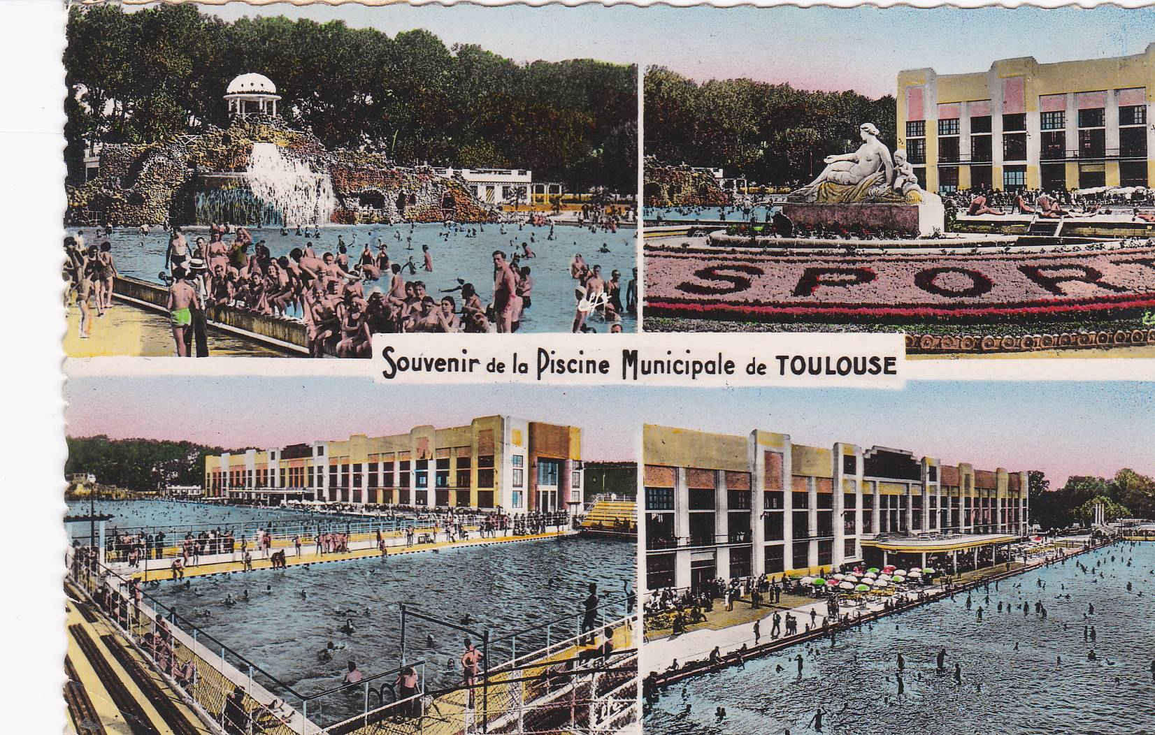POSTAL 18959: TOULOUSE: PISCINA MUNICIPAL