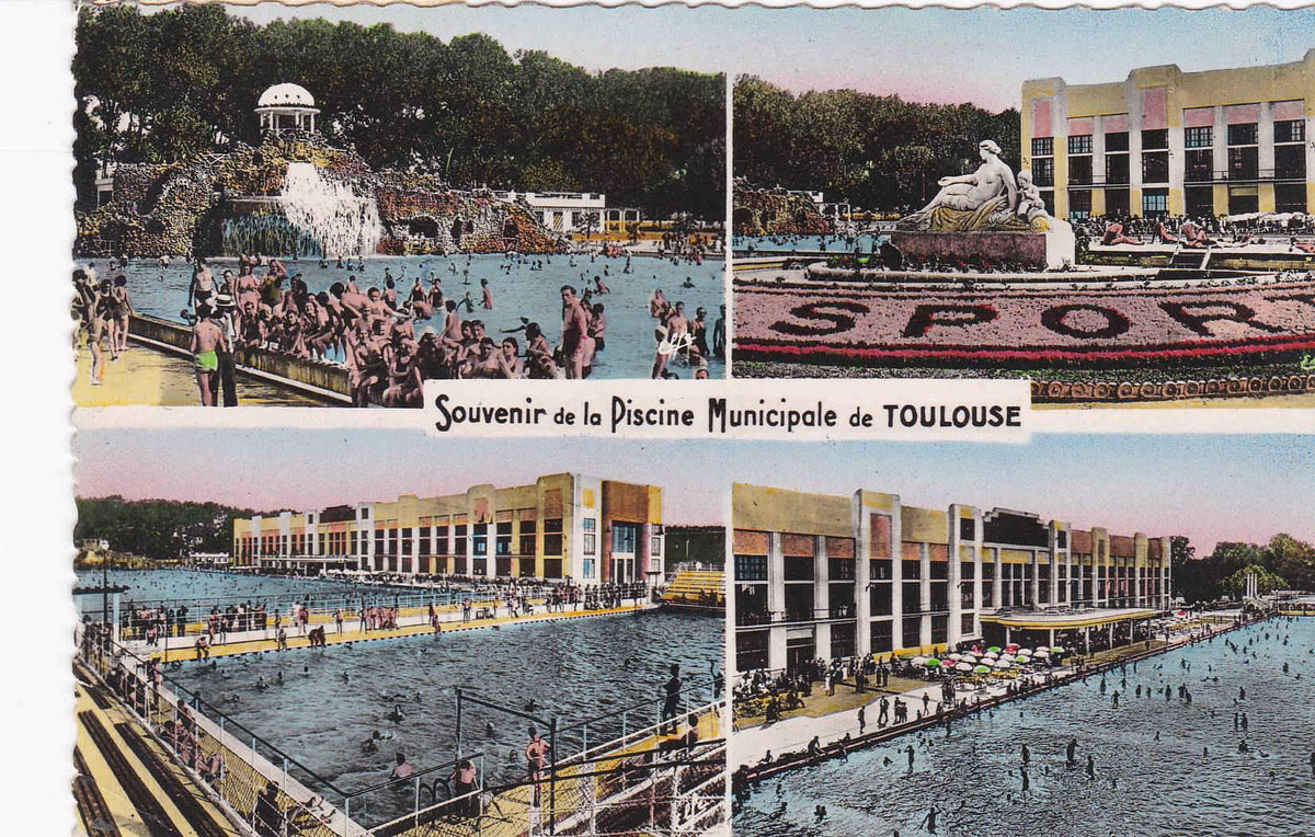 POSTAL 18959: TOULOUSE: PISCINA MUNICIPAL