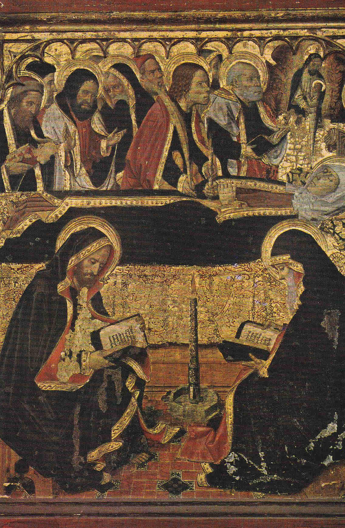 POSTAL 18970: RETABLO DEL CONDESTABLE 1465: LA DORMICION DE LA VIRGEN