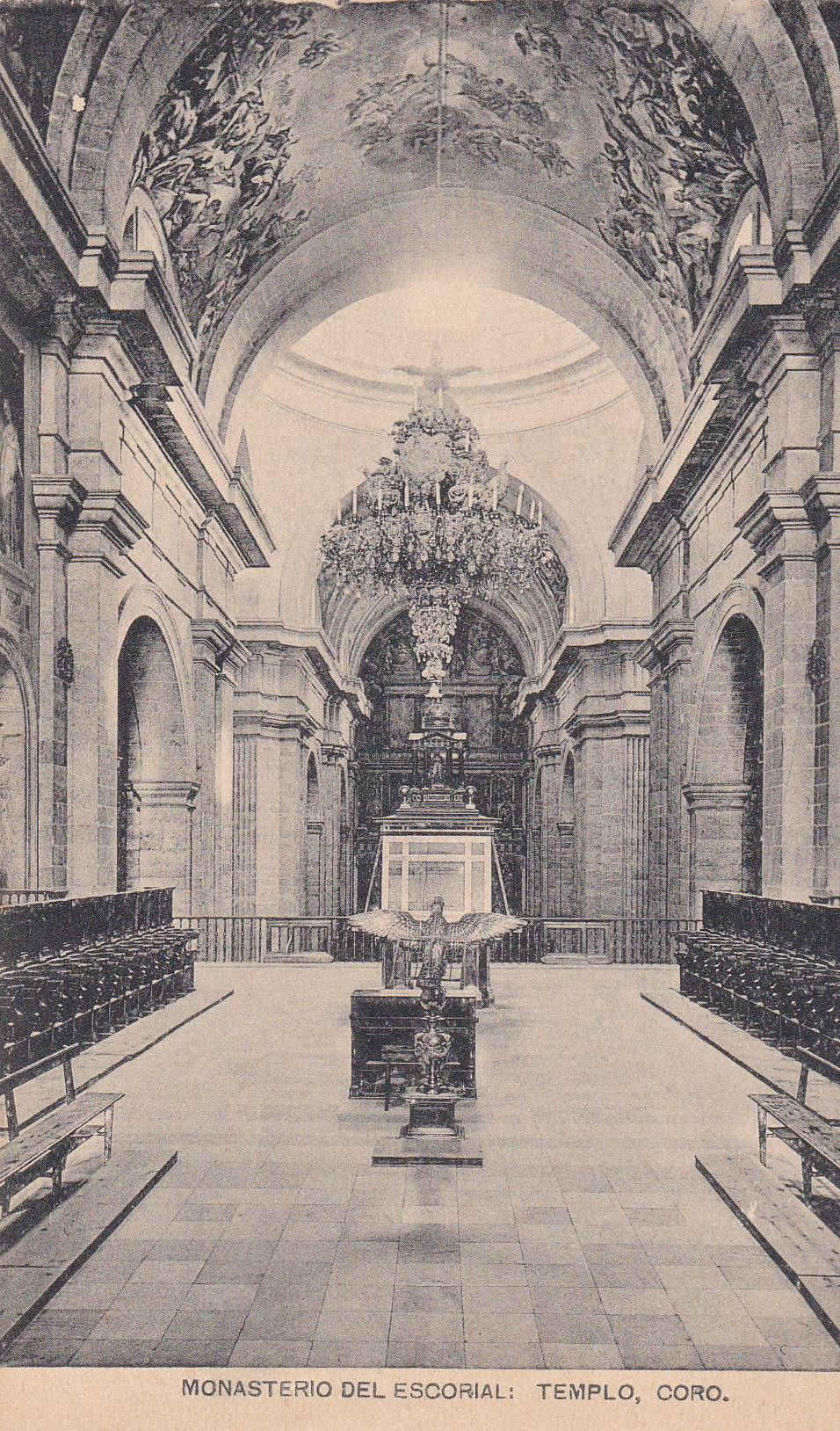 POSTAL 18971: MONASTERIO DEL ESCORIAL: TEMPLO CORO