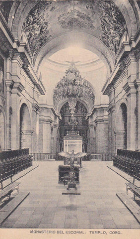 POSTAL 18971: MONASTERIO DEL ESCORIAL: TEMPLO CORO