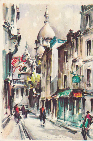 POSTAL 18988: CUADRO CALLE DE PARIS
