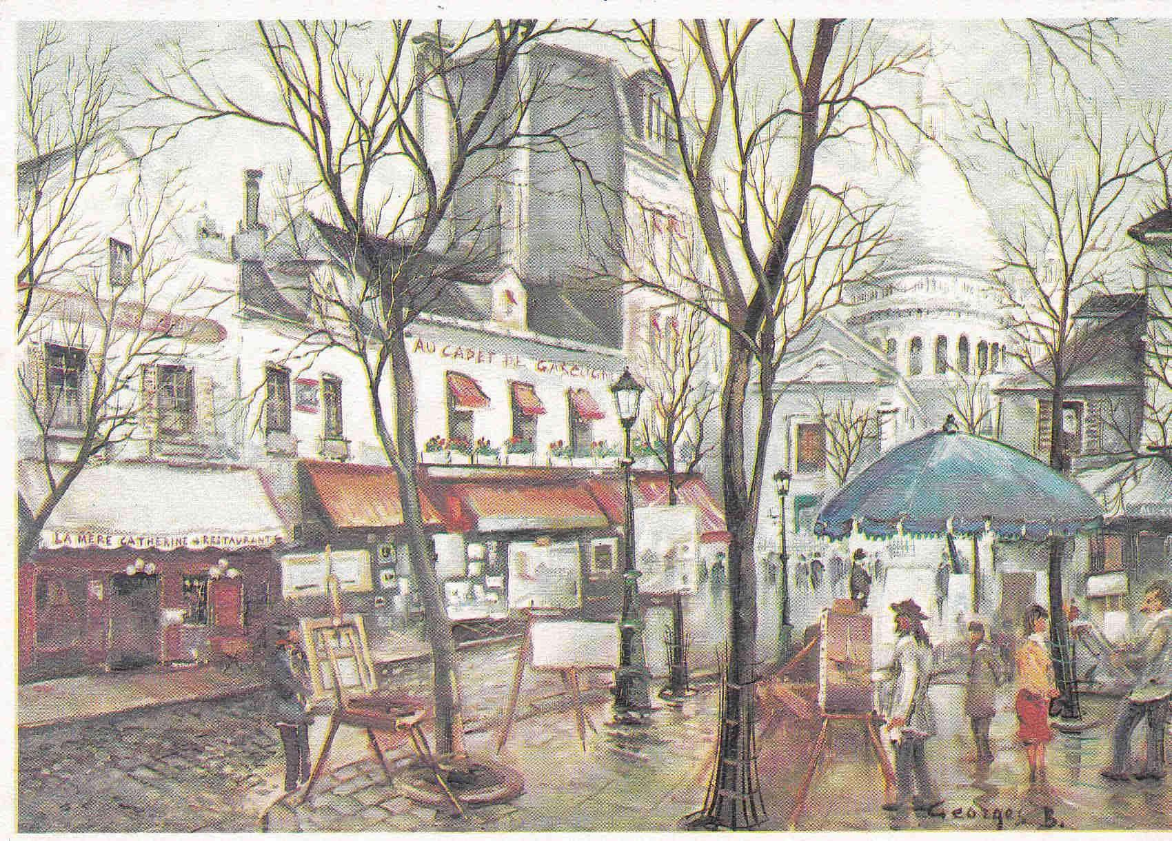 POSTAL 18989: PARIS: MONTMARTRE PLAZA DEL TEATRO