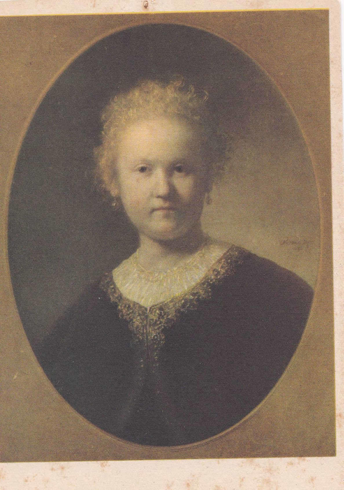 POSTAL 18991: REMBRANDT: RETRATO DE MUJER JOVEN