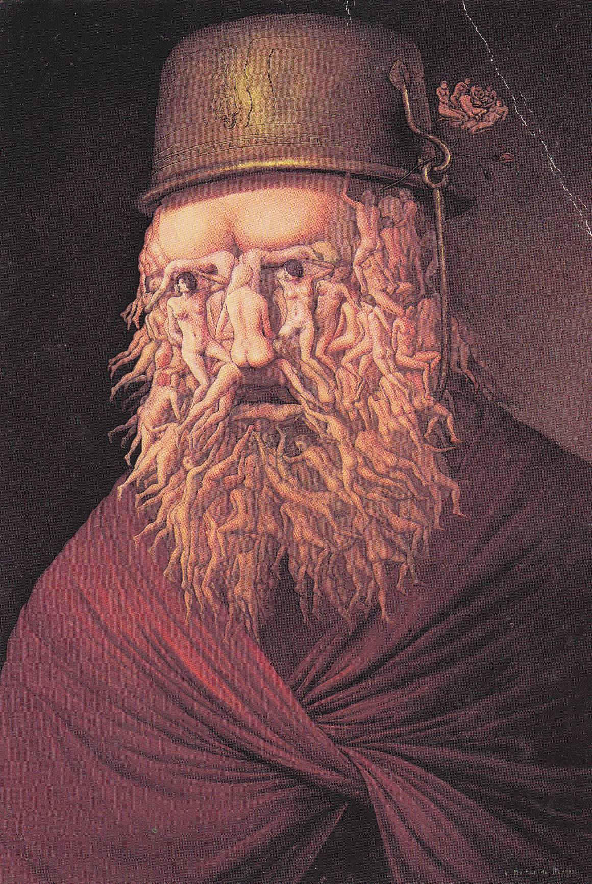 POSTAL 18996: ANDRE MARTINS DE BARROS: L HOMME AU CHAUDRON