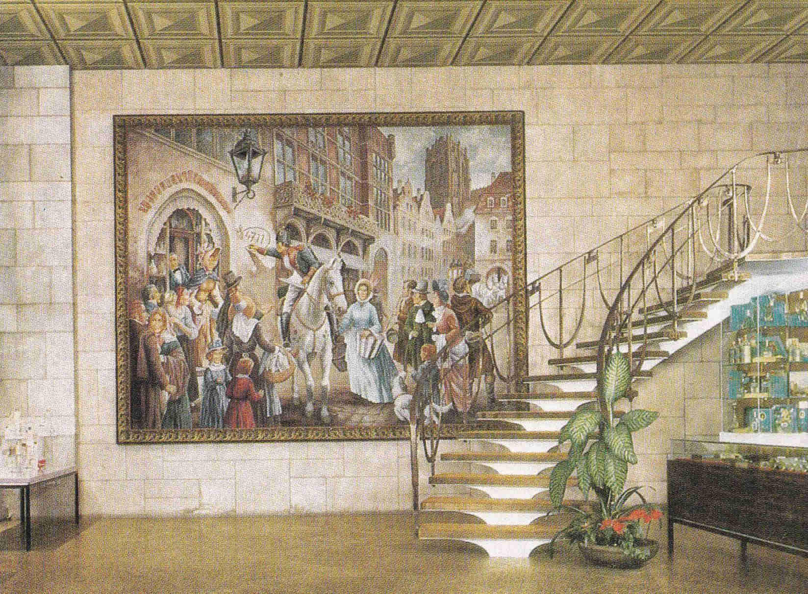 POSTAL 18998: IL CAVALIERE NEL VICOLO DELLE CAMPANA. HALL