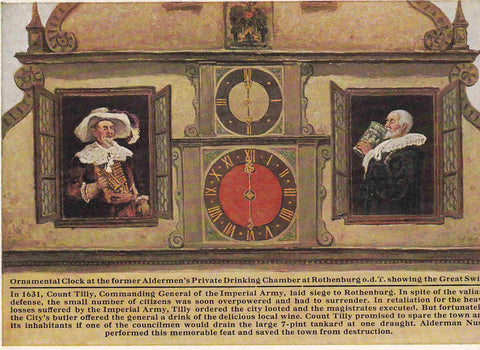 POSTAL 19000: ROTEMBURGO: RELOJ ORNAMENTAL