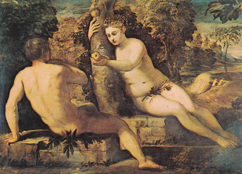 POSTAL 19006: JACOPO TINTORETTO: ADAN Y EVA