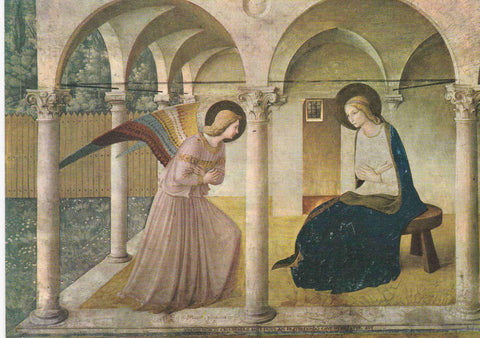 POSTAL 19017: FIRENZE: FRA ANGELICO: LA ANUNCIACION