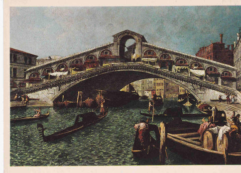 POSTAL 19021: MICHELE MARIESCHI: VENECIA PUENTE RIALTO