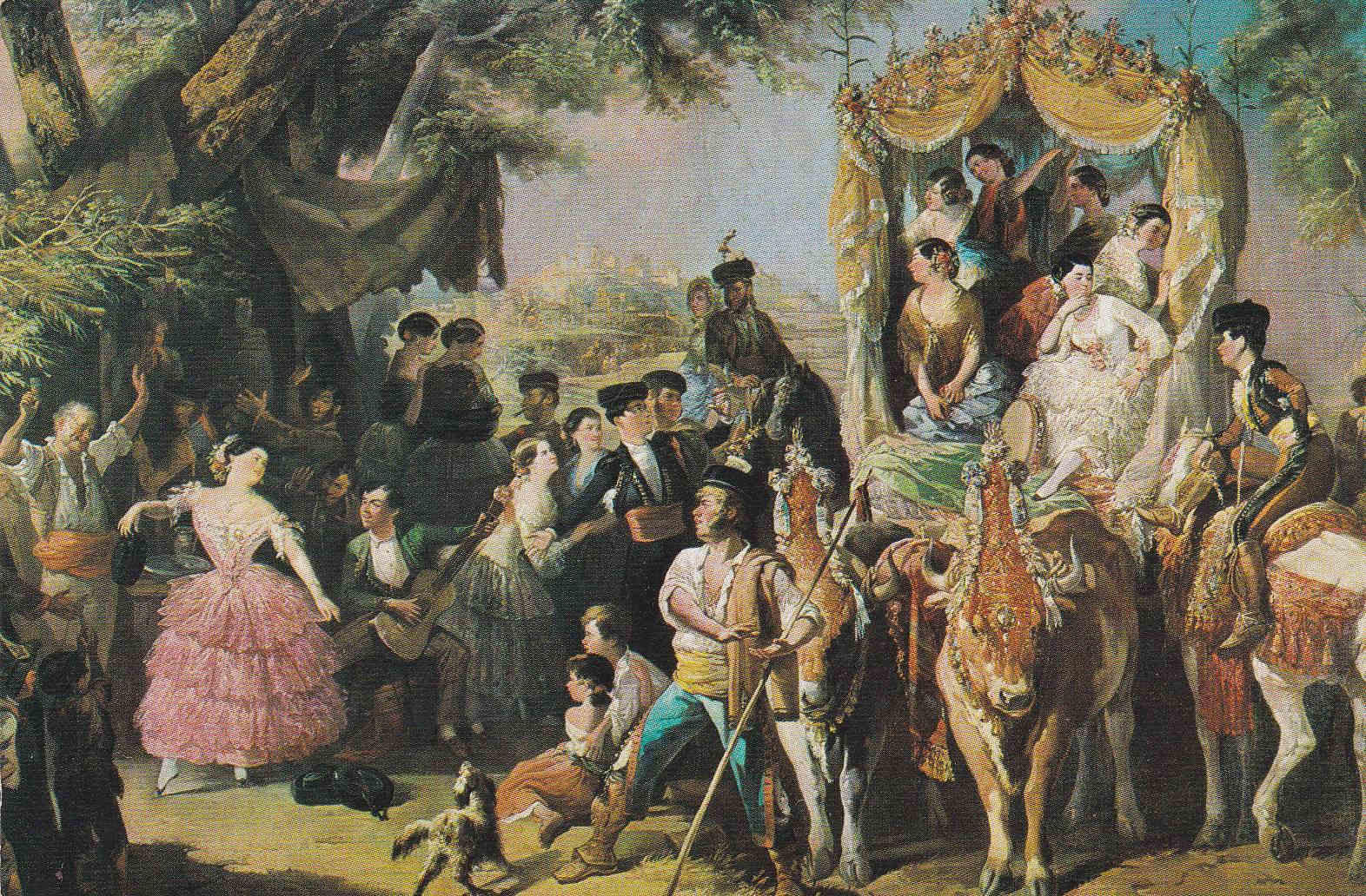 POSTAL 19032: M. RODRIGUEZ DE GUZMAN: LA FERIA SANTIPONCE