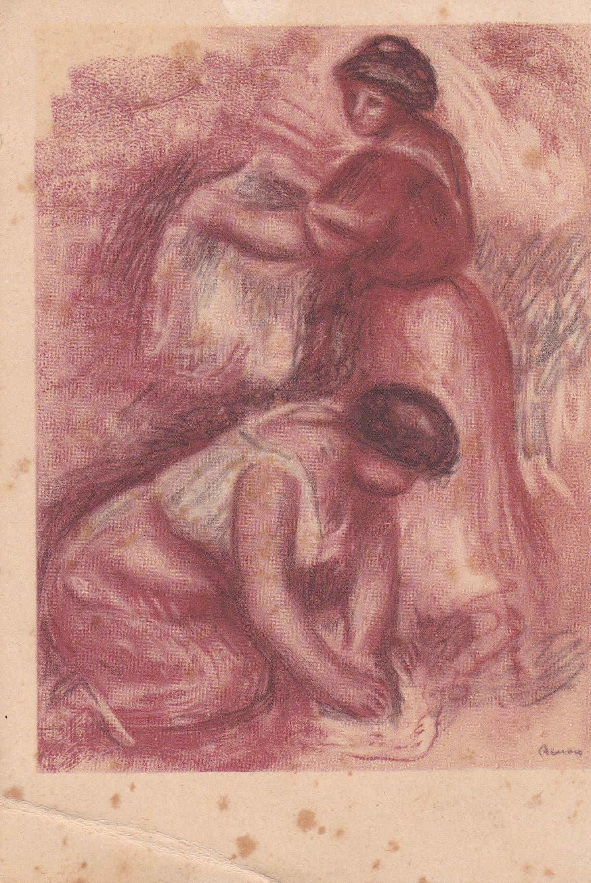POSTAL 19035: A. RENOIR: LAVANDERAS