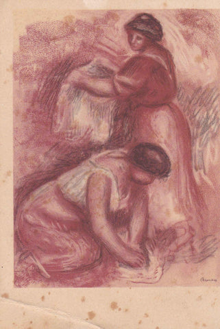 POSTAL 19035: A. RENOIR: LAVANDERAS