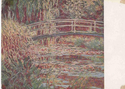 POSTAL 19037: CLAUDE MONET: EL ESTANQUE DE LAS NINFAS EN ARMONIA ROSA