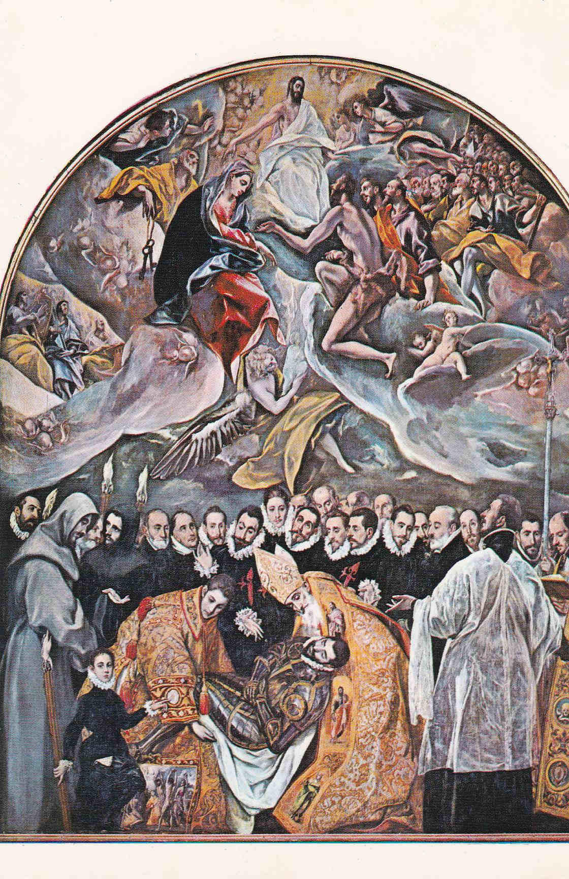 POSTAL 19043: EL GRECO: ENTIERRO DEL CONDE DE ORGAZ