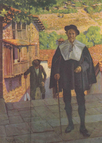 POSTAL 19082: CUADRO AUTOR DESCONOCIDO: DOS ANCIANOS