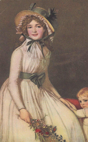 POSTAL 19083: CUADRO AUTOR DESCONOCIDO: MUJER Y NIÑO