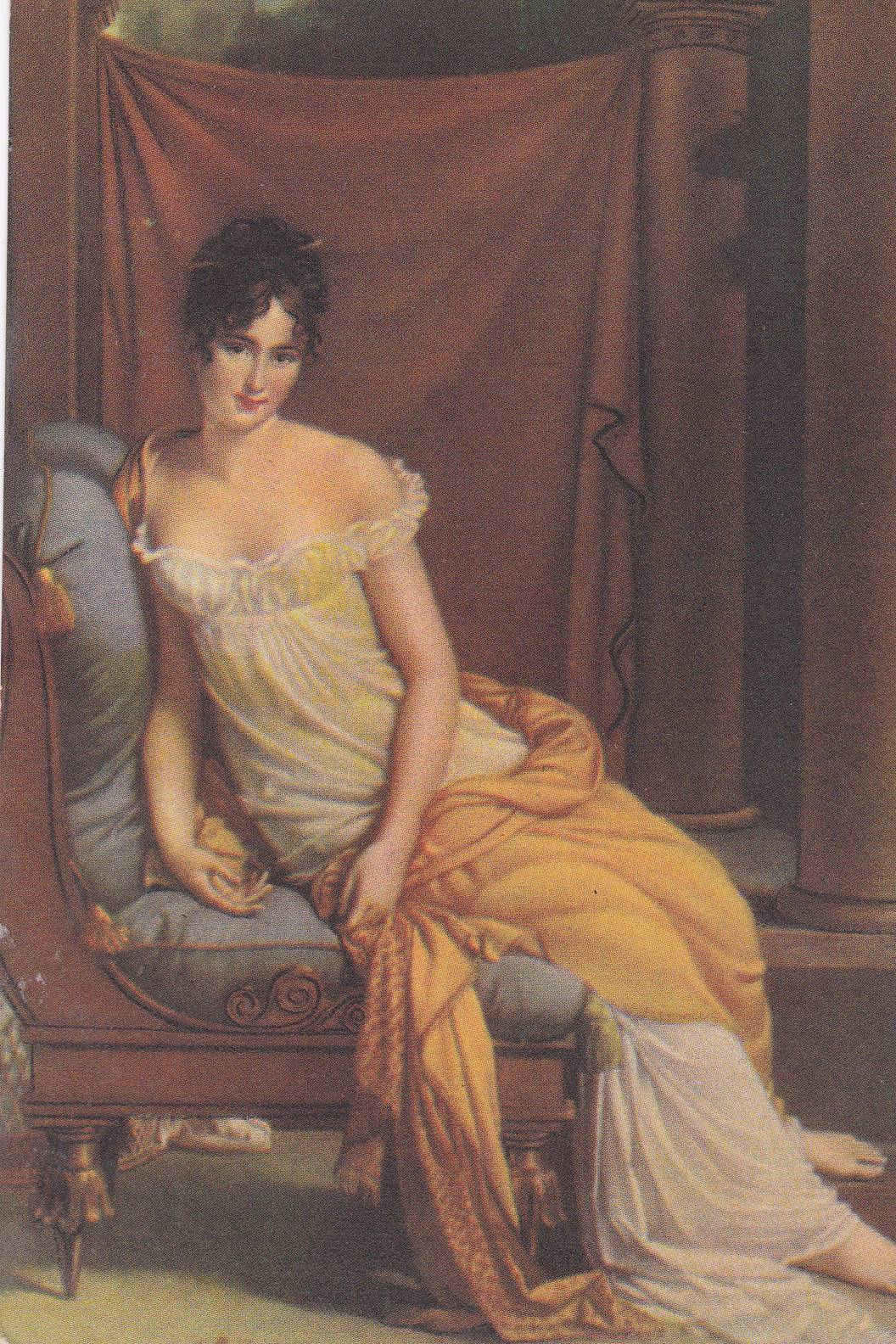 POSTAL 19084: CUADRO AUTOR DESCONOCIDO: MUJER EN DORMITORIO