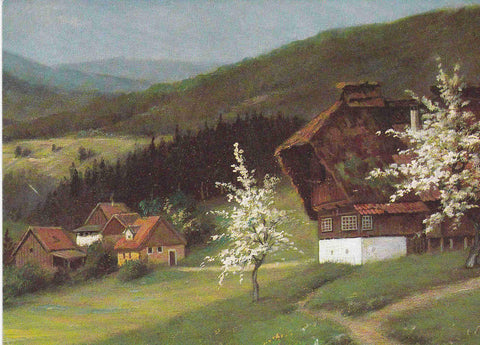 POSTAL 19097:FRITZ SCHNEIDER: FRUHLINGSIDYLLE IM SCHWARZWALD
