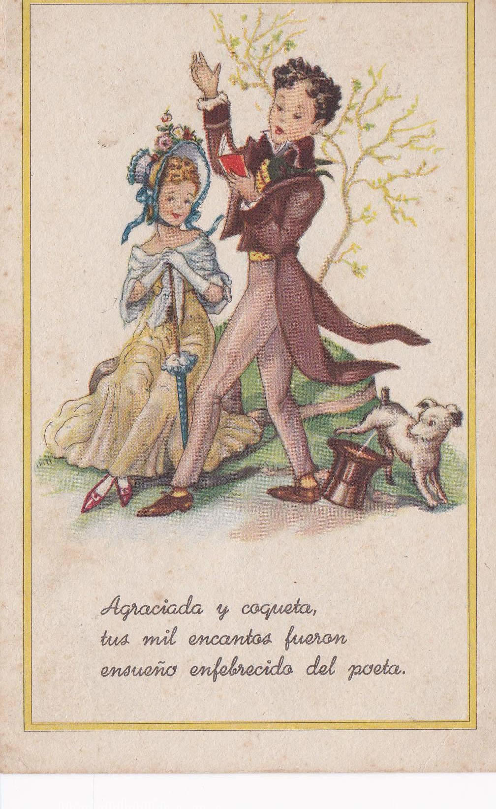 POSTAL 19106: POEMA FELICITACION 