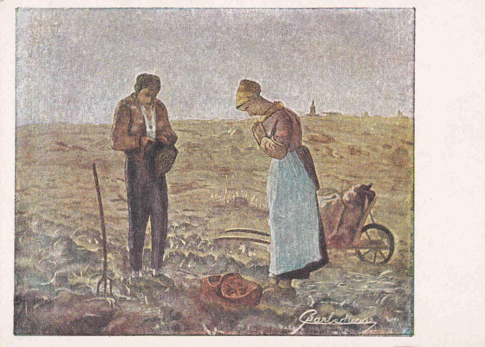 POSTAL 19107: BARBEDIENNE: EL ANGELUS