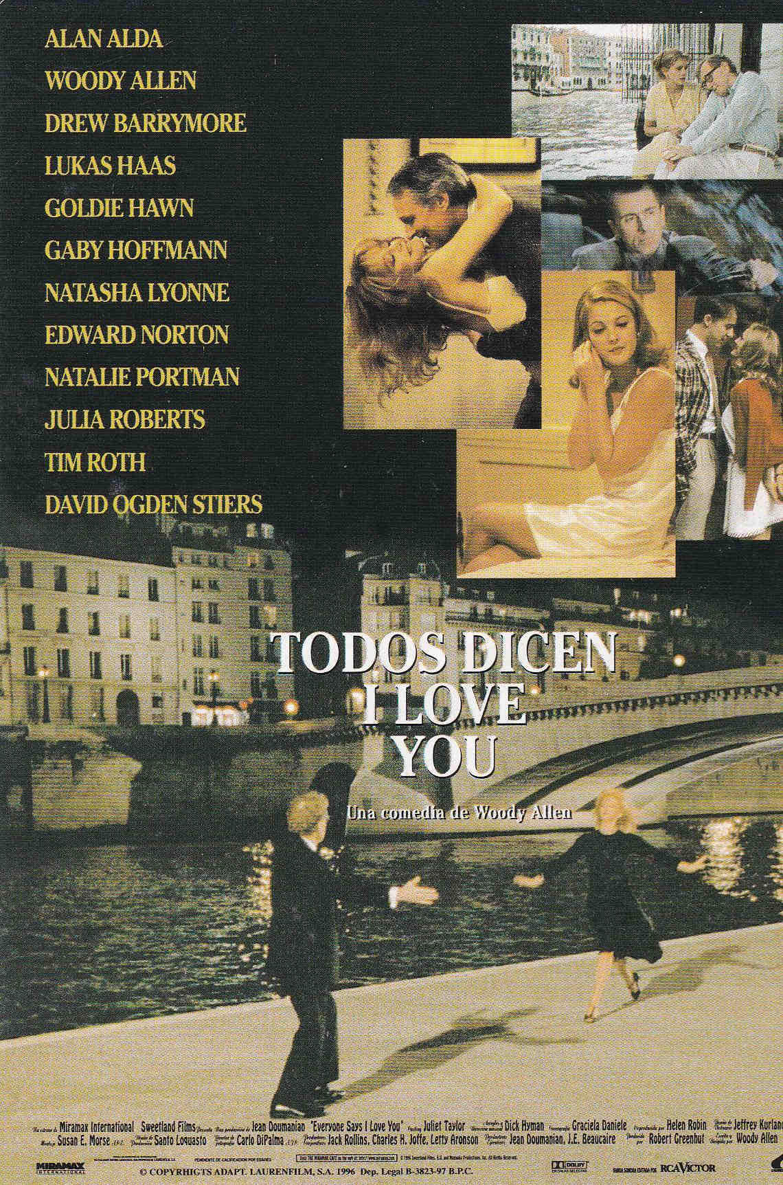 POSTAL 19109: PELICULA: TODOS DICEN I LOVE YOU