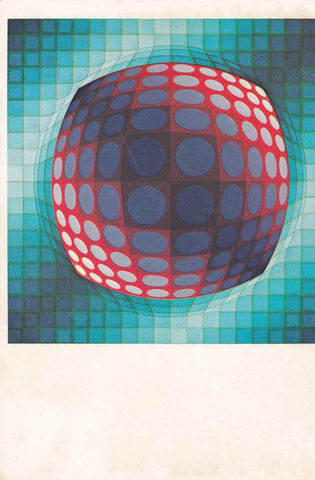 POSTAL 19124: VASARELY: VEGA
