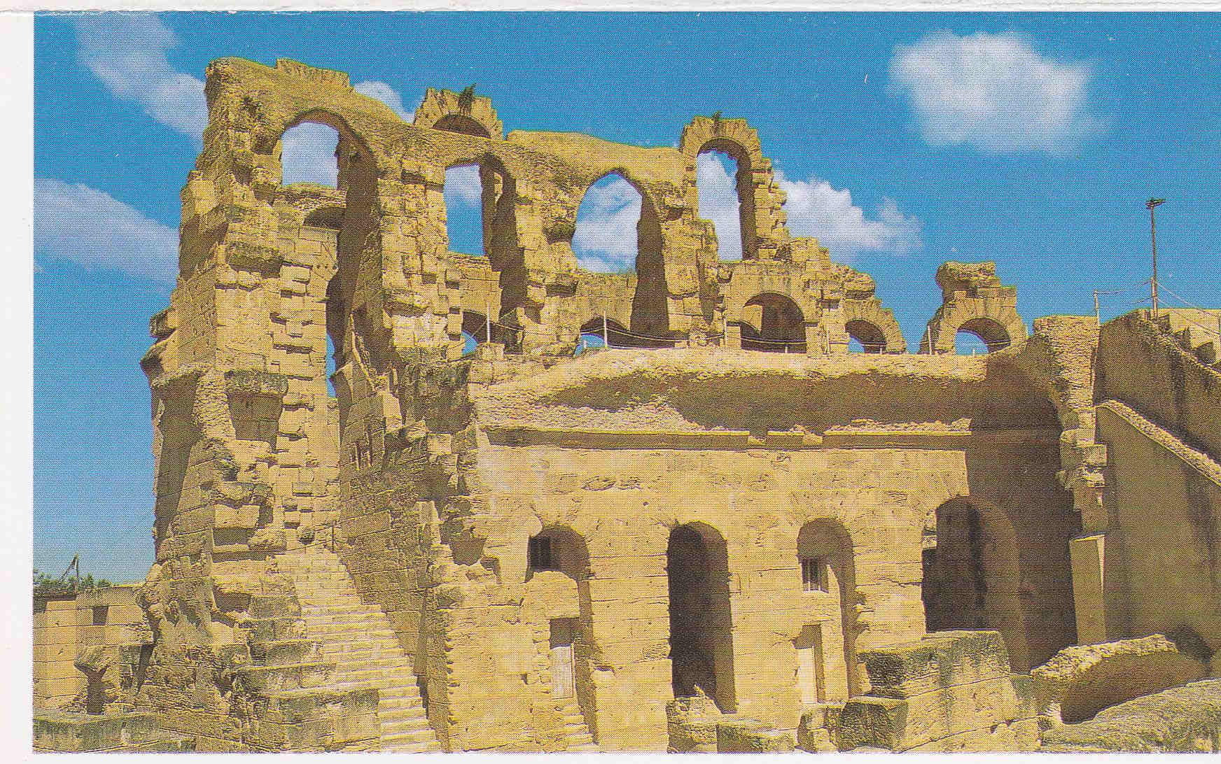 POSTAL 19130: AMFITEATRO DE JEM: VISTA DIURNA