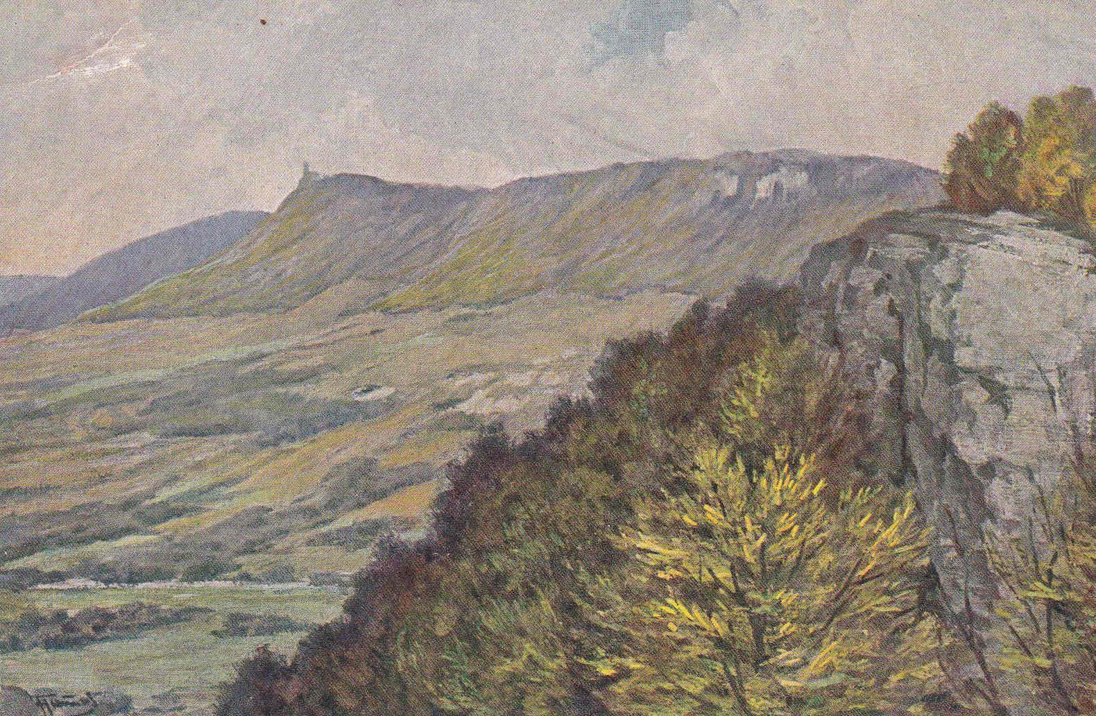 POSTAL 19155: F. HUMMEL: CUADRO PAISAJE