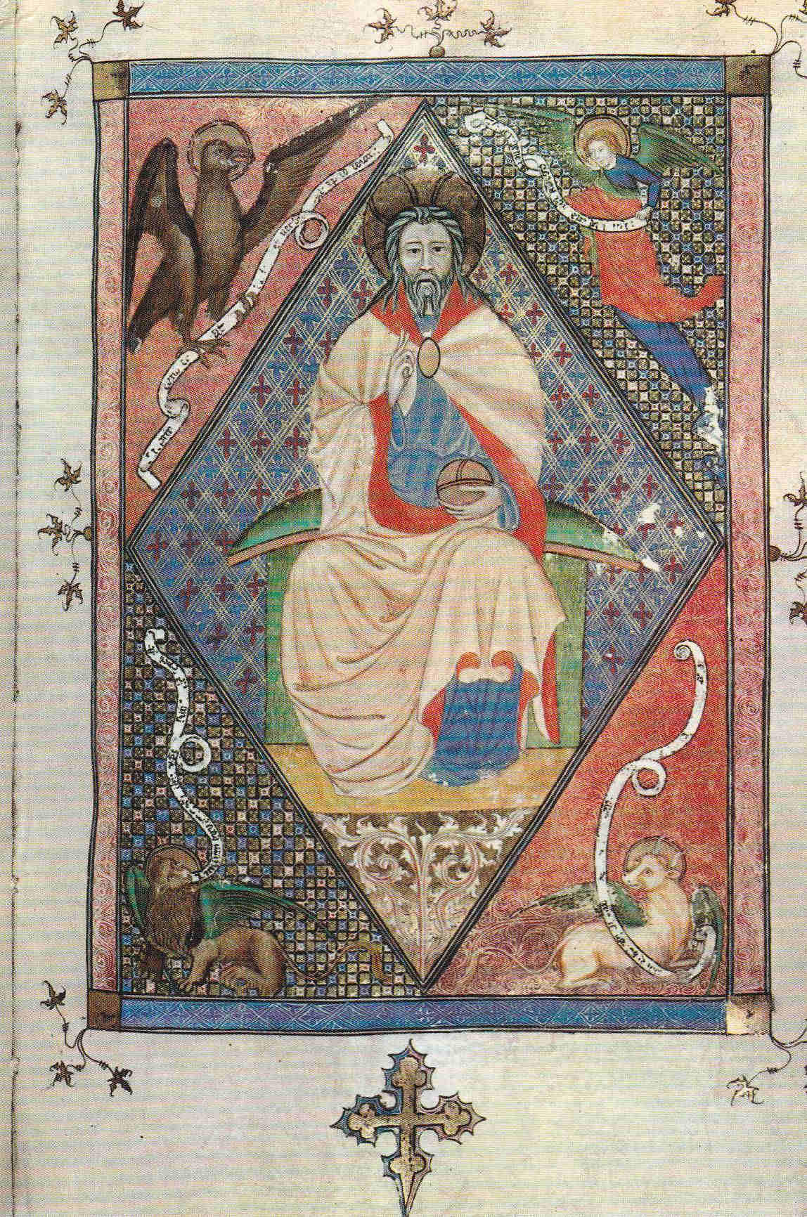 POSTAL 19160: PANTOCRATOR: MINIATURA DEL MISAL SANT CUGAT DEL VALLES