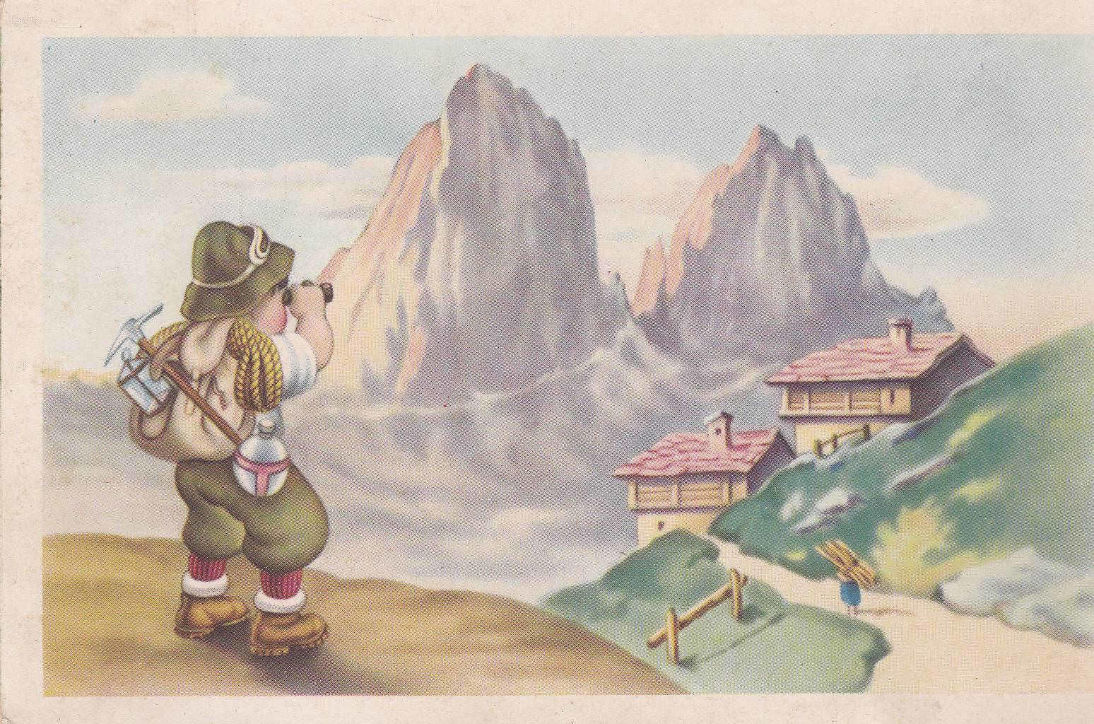 POSTAL 19165: ST BENEDIKT MIT SCHULER