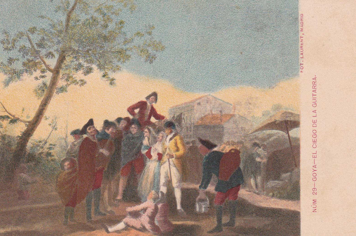 POSTAL 19173: GOYA: EL CIEGO DE LA GUITARRA