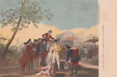 POSTAL 19173: GOYA: EL CIEGO DE LA GUITARRA