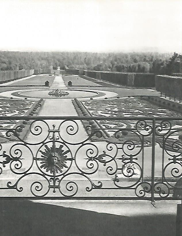 LAMINA 9814: Vista del Parque de Champs en el castillo de Madame Pompadour