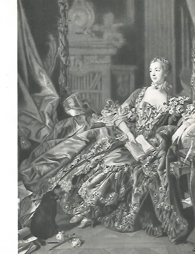 LAMINA 9824: La Marquesa de Pompadour por F. Boucher