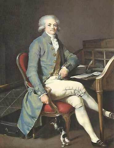 LAMINA 9833: Robespierre por L. L. Boilly