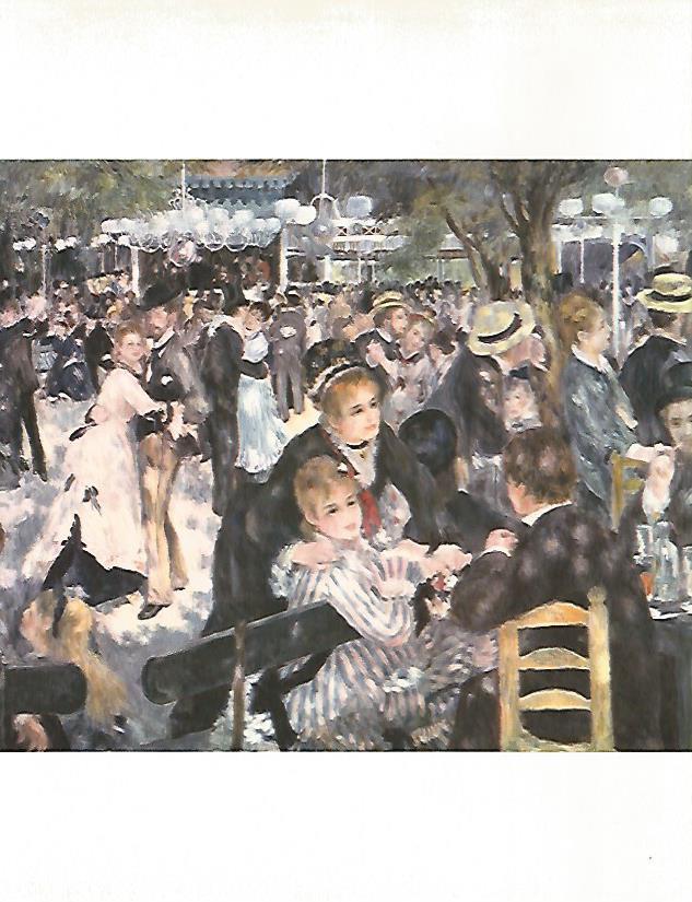 LAMINA 9873: El baile del Moulin de la Galette por Renoir