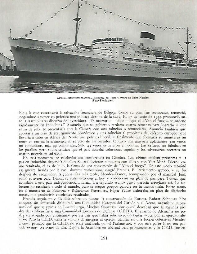 LAMINA 9882: Botadura del Jean Mermoz en Saint Nazaire 