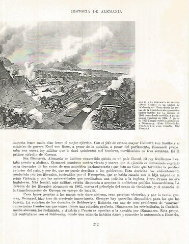 LAMINA 9975: Asalto a la fortaleza de Duppel en 1864