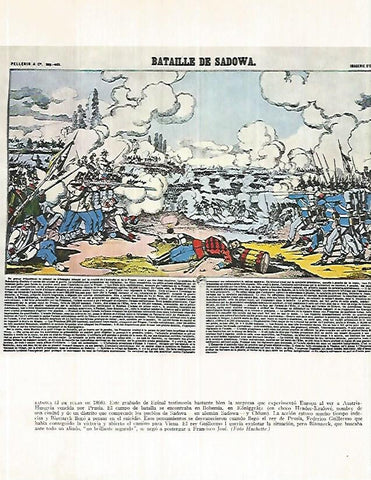 LAMINA 9976: Batalla de Sadowa en 1866