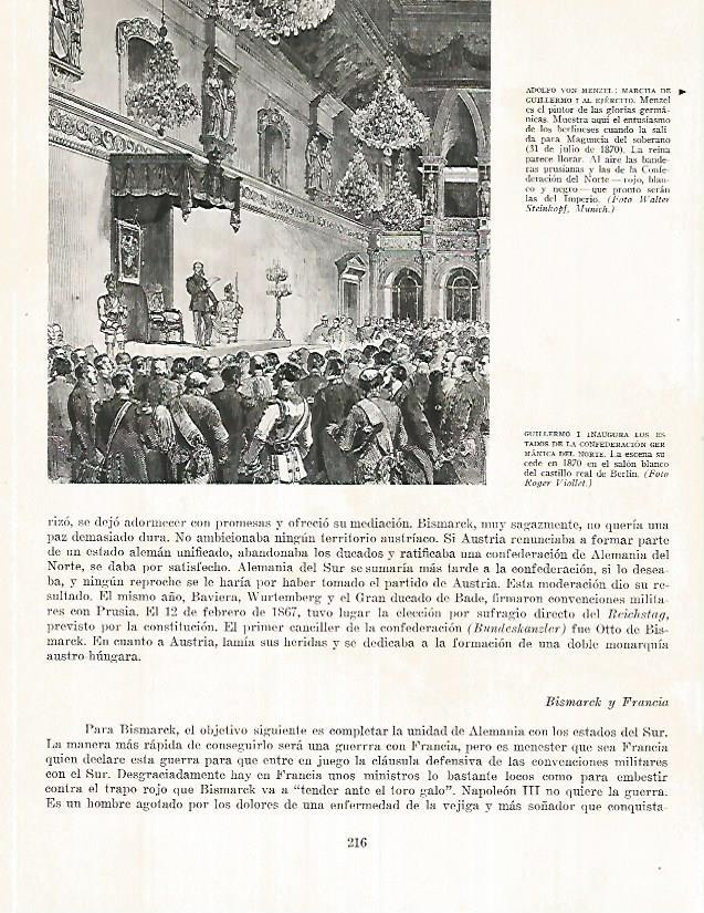 LAMINA 9977: Guillermo I inaugura los estados de la Confederacion Germanica del Norte