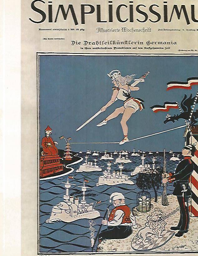 LAMINA 9988: Portada de la revista Simplicissimus del 1896