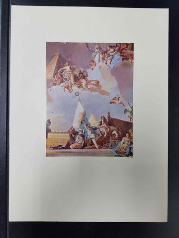 Lamina Fragmento pintura en la Sala del trono del Palacio de Oriente en Madrid (Tiepolo)