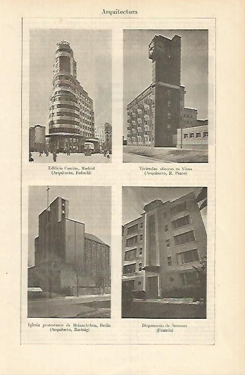 LAMINA DE ESPASA 329: Ejemplos de Arquitectura