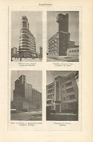 LAMINA DE ESPASA 329: Ejemplos de Arquitectura