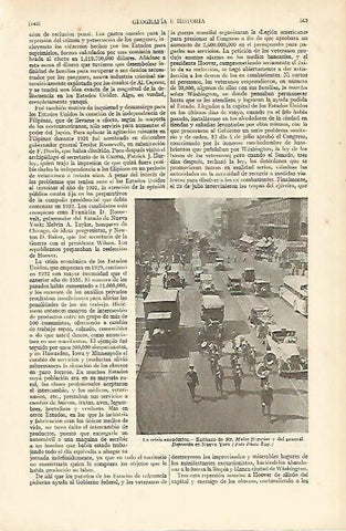 LAMINA DE ESPASA 331: Entierro de Mr. Malos Negocios en Nueva York