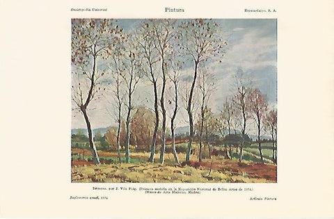 LAMINA DE ESPASA 378: J. vila Puig Invierno