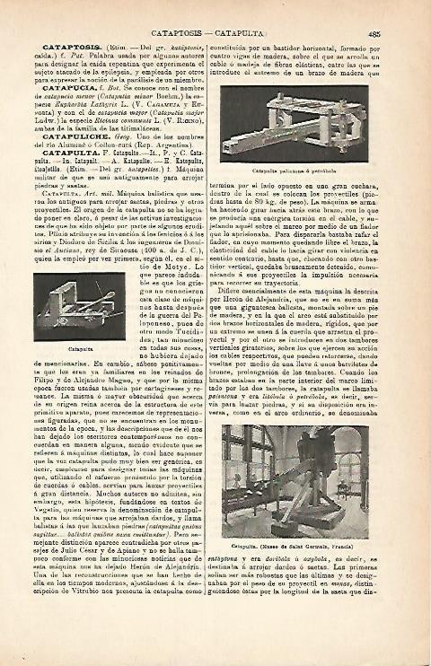 LAMINA ESPASA 3008: Catapulta