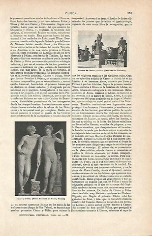 LAMINA ESPASA 3031: Castor y Polux