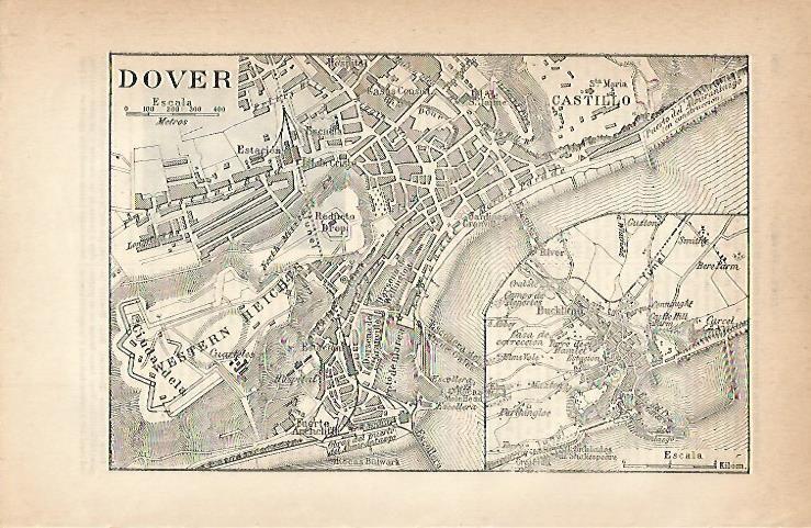 LAMINA ESPASA 3137: Plano de Dover Inglaterra